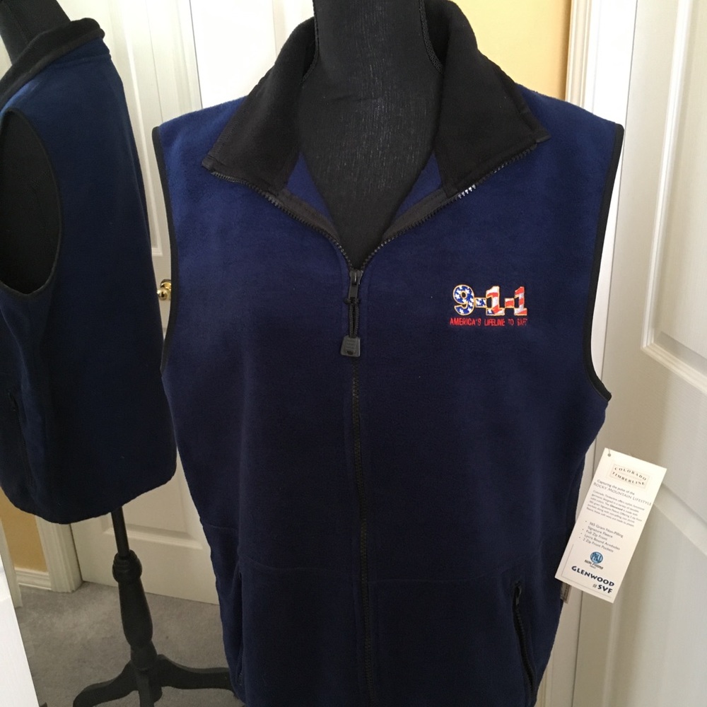 9-1-1 Dispatcher Fleece Vest- Size M and NWT